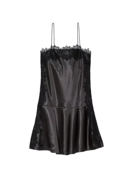 Odgovarati mini mini haljina 3.1 Phillip Lim s čipkom crna