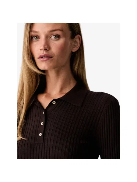 Koszulka polo Twinset brązowa