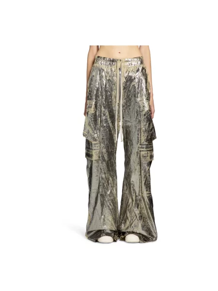 Spodnie cargo Rick Owens żółte