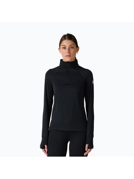 Bluză termoactivă pentru femei Rossignol Half Zip First Layer black negru