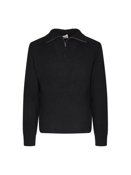 Dzianinowy sweter Officine Generale czarny