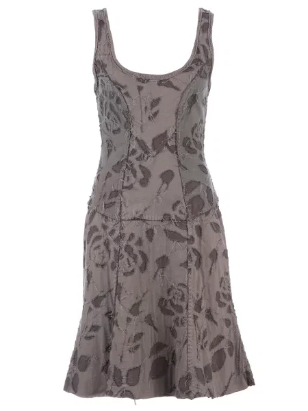 Rochie Projet Alabama cu model floral de costum gri