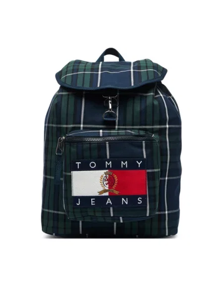 Tommy Jeans Rucsac Tjm Archive Check Backpack verde