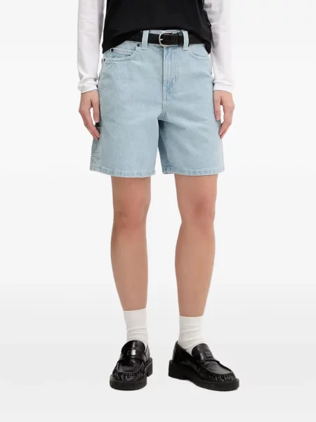Pantaloni scurți din denim Dickies cu autograf albastru