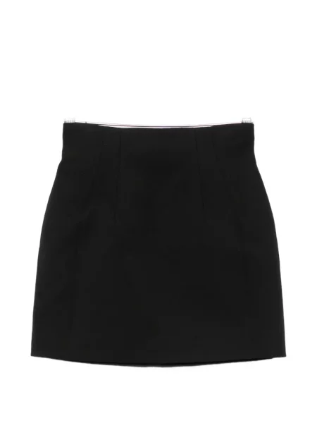 Fusta mini Mugler cu talie înaltă negru