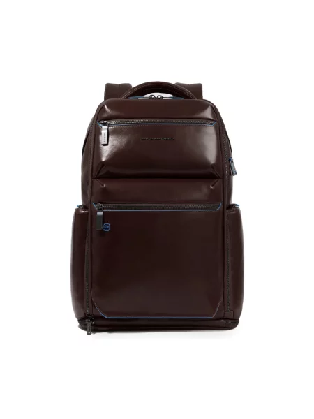 Torba na laptopa Piquadro skórzana brązowa