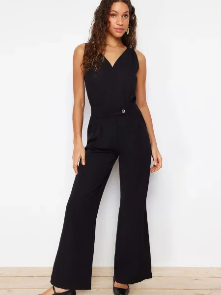 Pantaloni Trendyol negru