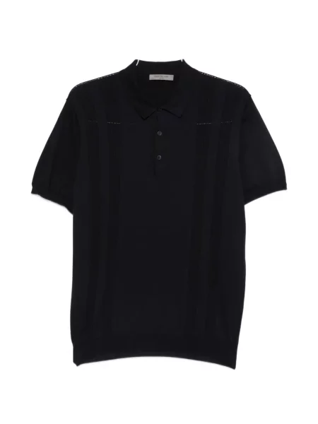 Scurt tricou polo Corneliani tricotate albastru