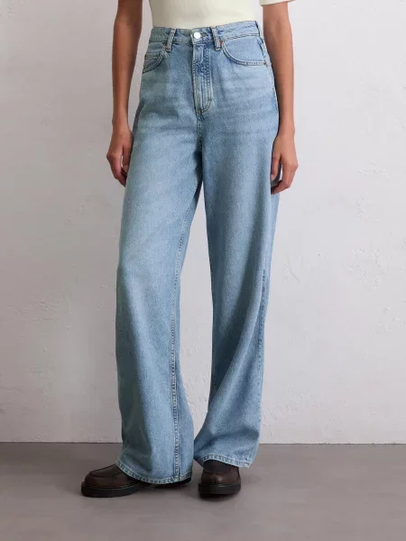 Широкі джинси Marc O’Polo ліоцел/бавовна синій