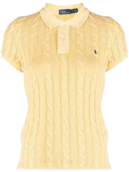 Кашмирени slip-on маратонки Polo Ralph Lauren жълто