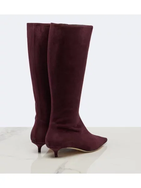 Cizme Jimmy Choo din piele de căprioară violet