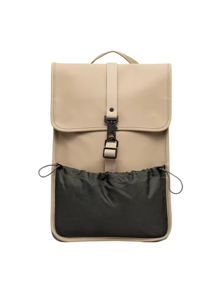 Rains plecak Mix Backpack Mini duży gładki beżowy