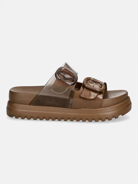 Melissa klapki MELISSA COZY PLATFORM AD brązowe
