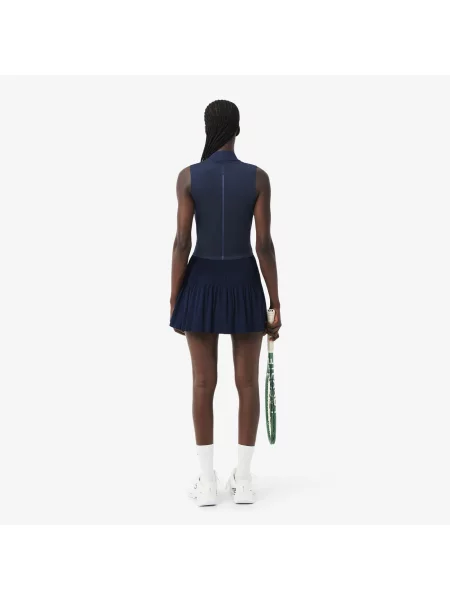 Lacoste Sukienka Tenisowa Ultra Dry Stretch Z Szortami niebieska
