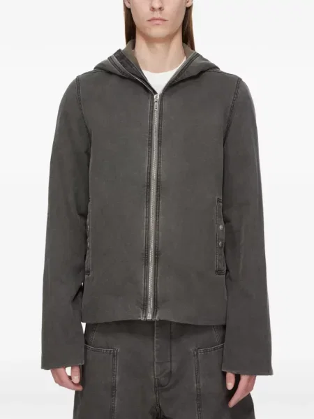 Geacă Rick Owens Drkshdw cu glugă gri