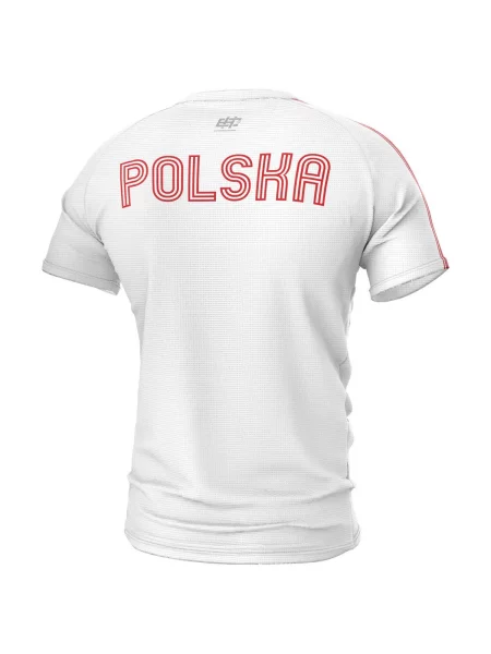 Koszulka Techniczna Sportowa EXTREME HOBBY POLSKA biała