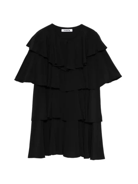 Rochie mini Vivetta cu volane negru