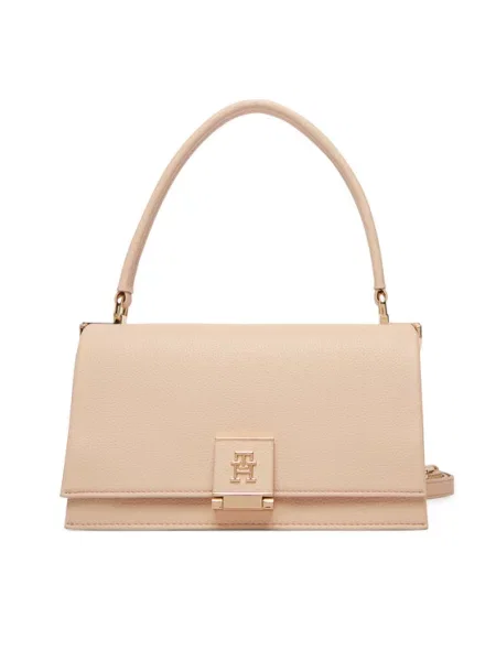Tommy Hilfiger Kabelka Th Monogram Pebble Grain Crossbody Bag ružová