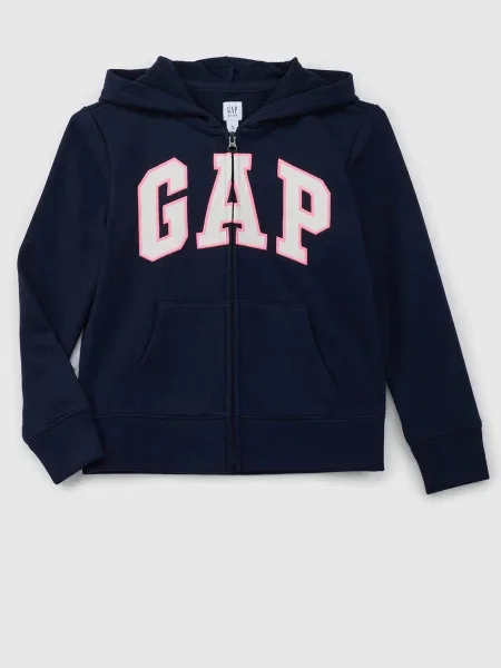 Mikina s kapucňou Gap s kapucňou čierna