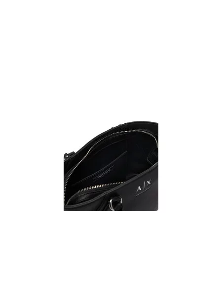 Armani Exchange crossbody torba za žene od imitacije kože crna