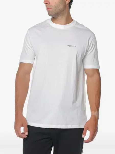 Tricou Armani Exchange cu imagine alb