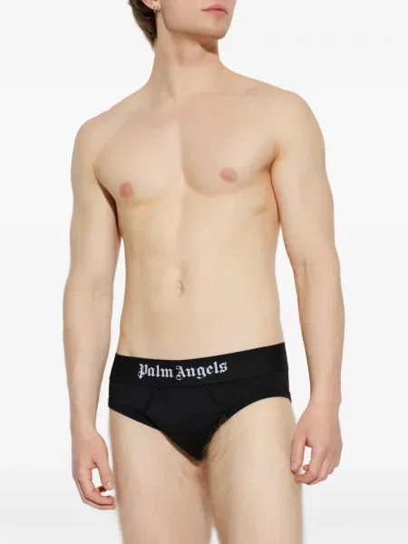 Chiloți multipac Palm Angels cu autograf negru