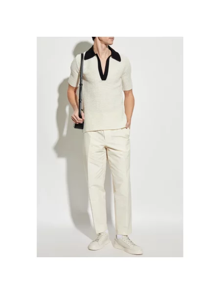 Spodnie Jil Sander beżowe