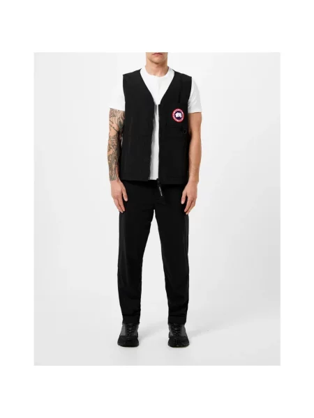 Kamizelka Canada Goose z logo czarna