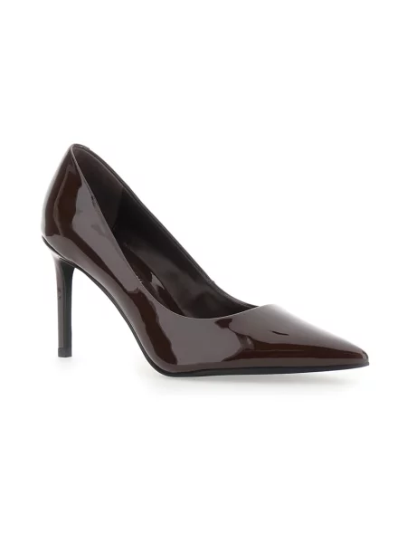 Czółenka Jeffrey Campbell skórzana brązowa