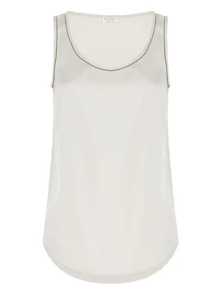 Satynowa bluzka Brunello Cucinelli