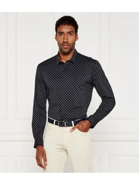BOSS BLACK Cămașă P-ROAN negru