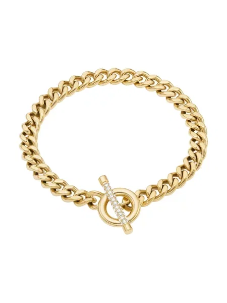 Fossil zapestnica iz kirurškega jekla s kristalom Carlie