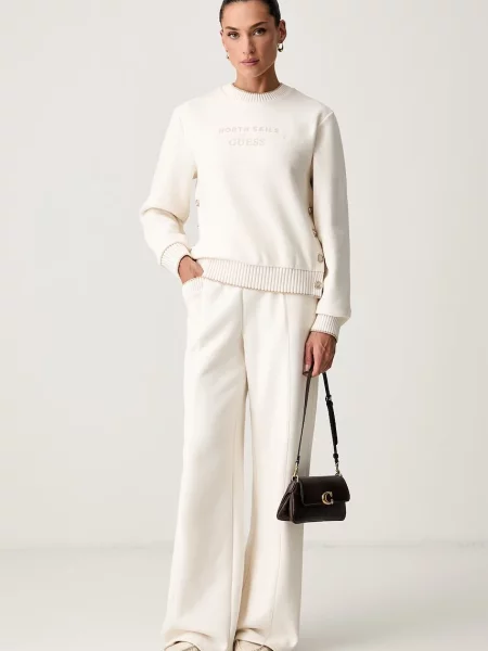 Guess pulover z bombažem X NORTH SAILS bež