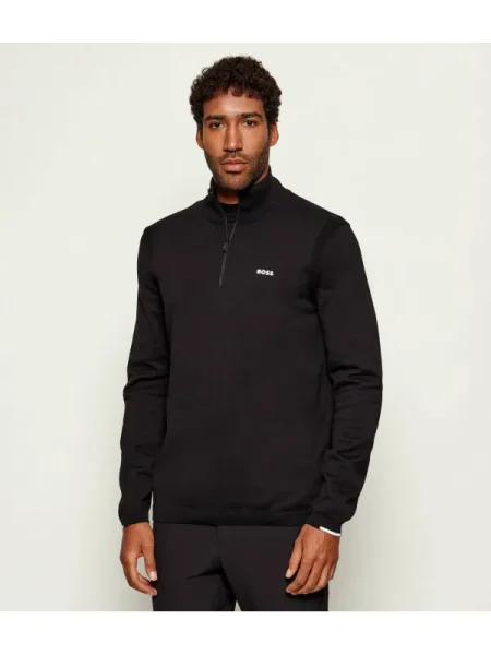 BOSS GREEN Pulover K_Ever-X QZ negru