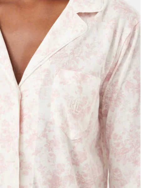 LAUREN RALPH LAUREN Pidžama Svijetlo roza Regular Fit
