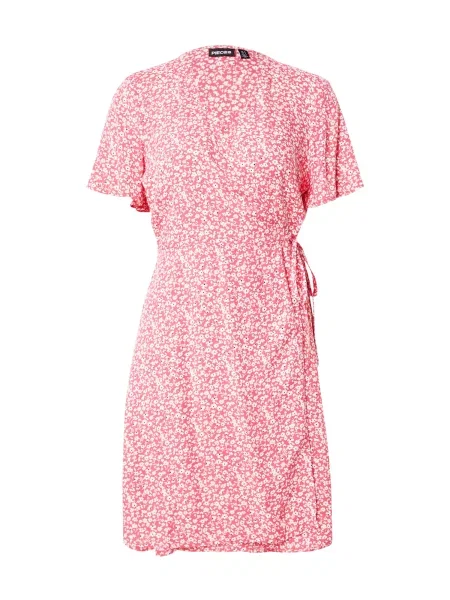PIECES Rochie de vară PCTALA roz pitaya / negru alb