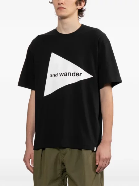 Tricou And Wander cu autograf negru