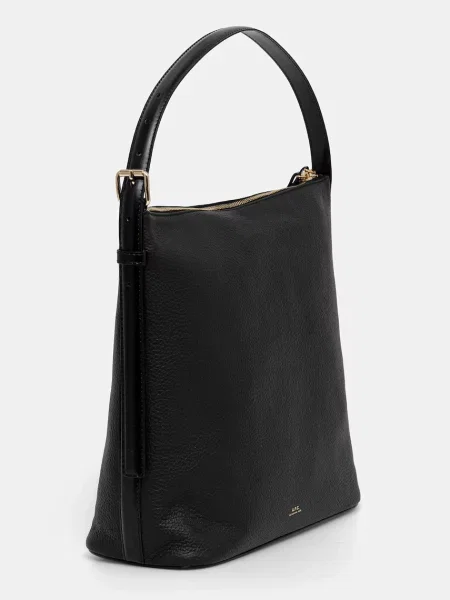 Кожаная сумка A.p.c. черная