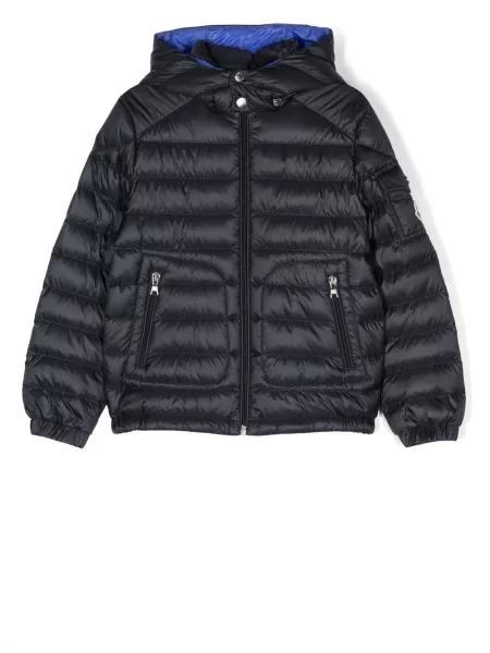 Kurtka dziecięca Moncler Enfant niebieska