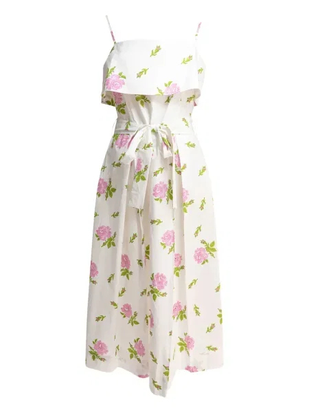 Rochie midi La Maison Talulah cu imagine până la genunchi de costum alb