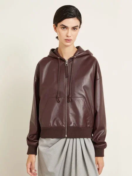 Loewe Kurtka Skórzana braun