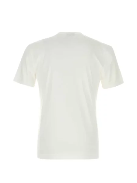 Tricou Gucci cu decolteu în V alb