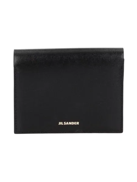 Portfel Jil Sander skórzany czarny