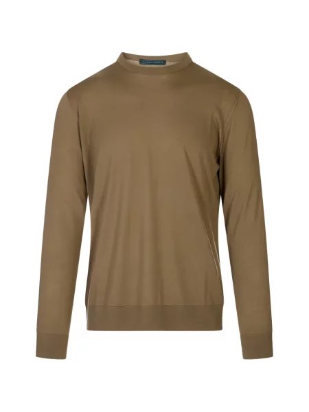 Lung pulover Kiton cu decolteu rotund
