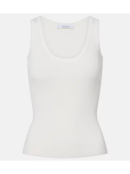 Top Max Mara tricotate alb