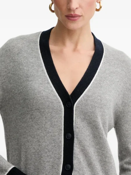 Cardigan From Future cu decolteu în V gri