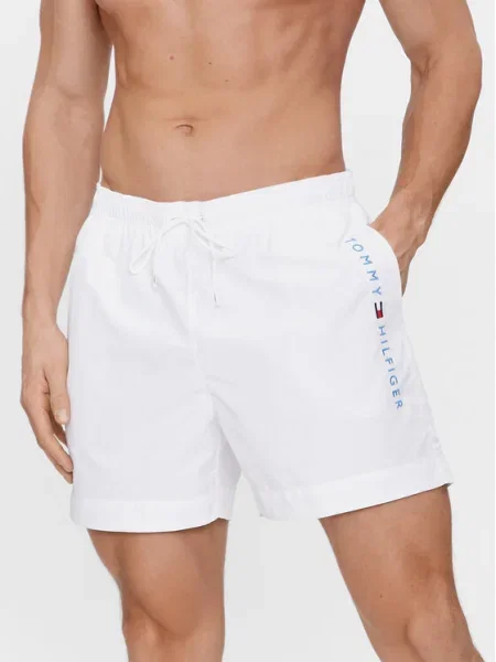 Tommy Hilfiger Pantaloni scurți pentru înot alb