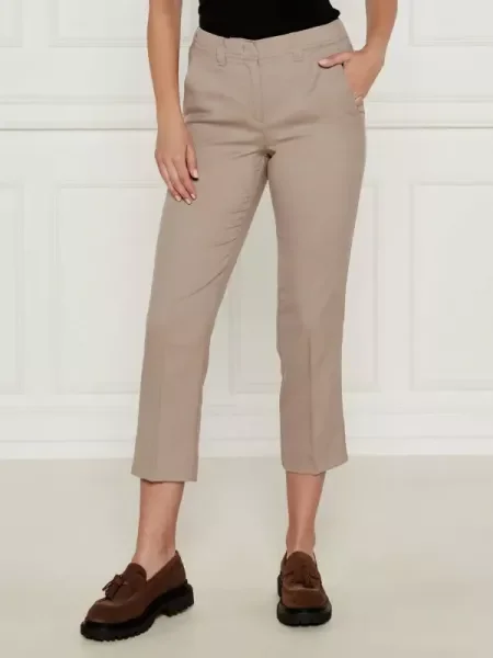 Marella SPORT De lână pantaloni țigarete LAZZARA bej