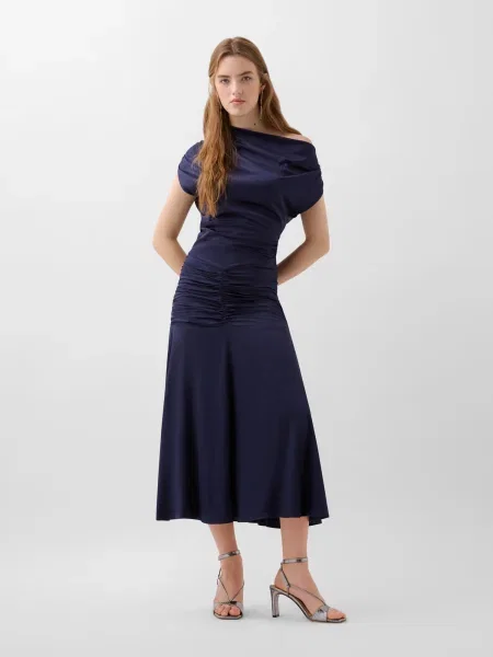 Scalpers Rochie Saten bleumarin