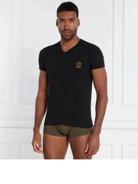 Versace Tricou | stretch negru